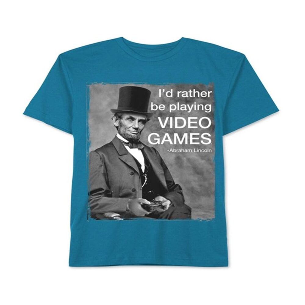 Jem Boys Abe Lincoln Video Game Graphic T-Shirt, NWT